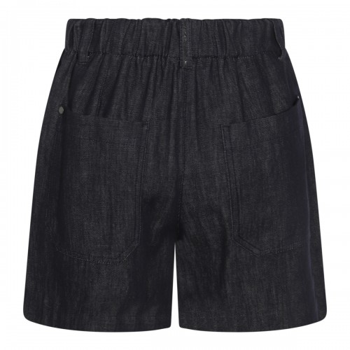 DARK BLUE COTTON SHORTS