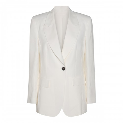 WHITE VISCOSE BLAZER