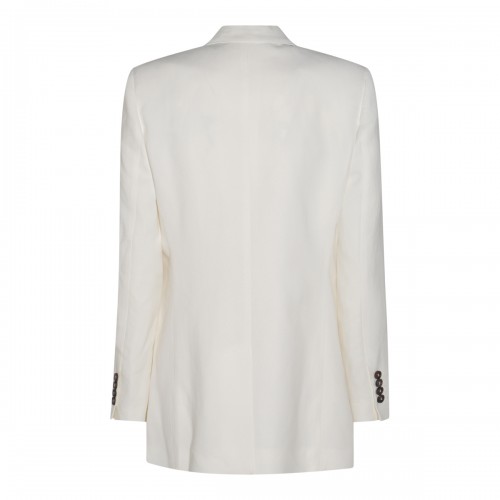 WHITE VISCOSE BLAZER