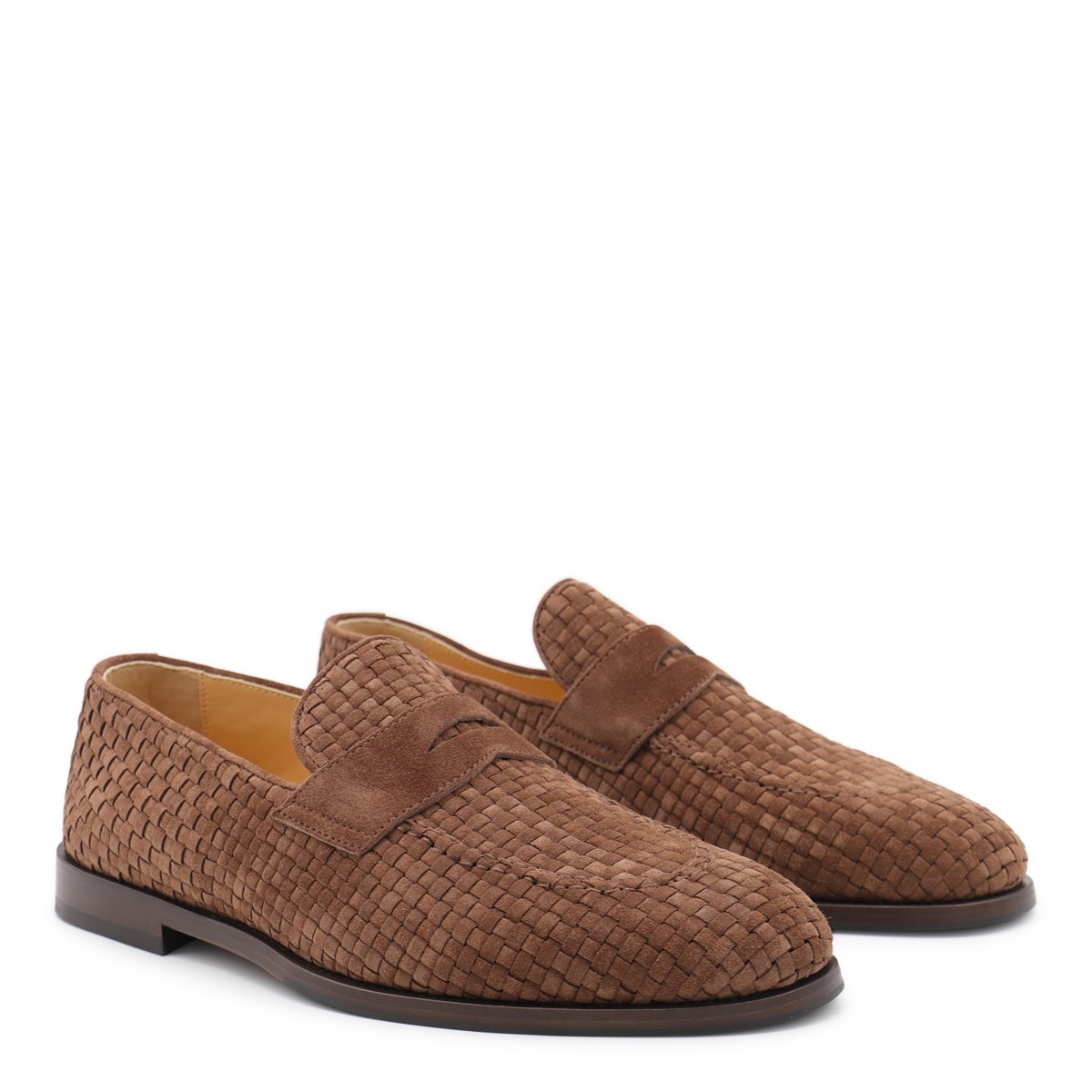 BROWN LEATHER LOAFERS
