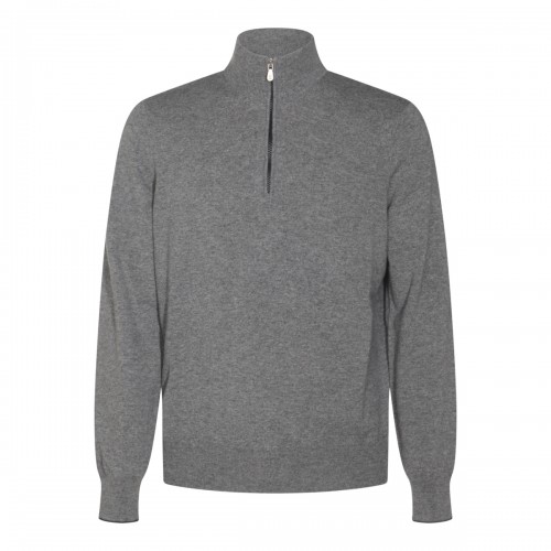 GREY WOOL KNITWEAR