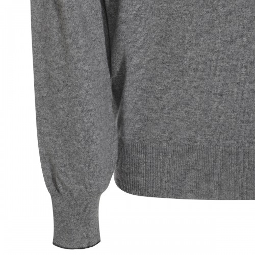 GREY WOOL KNITWEAR