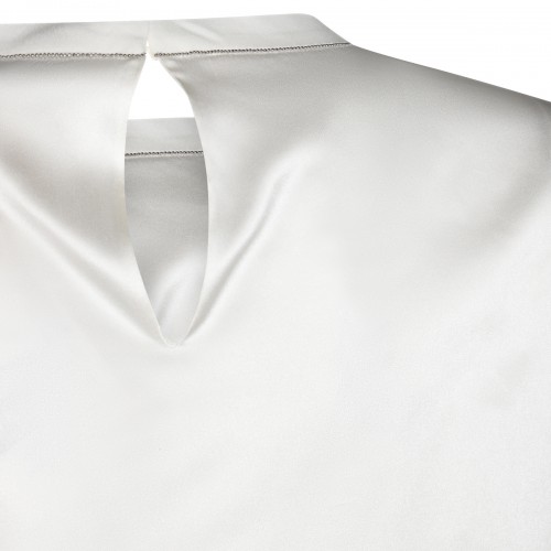 WHITE SILK SHIRT