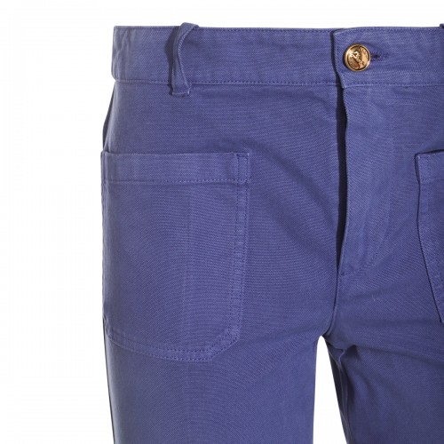 BLUE COTTON PANTS