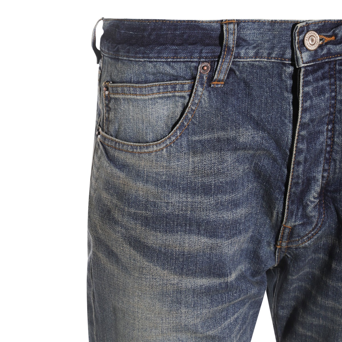 BLUE GREY COTTON DENIM JEANS BLUE GREY COTTON DENIM JEANS