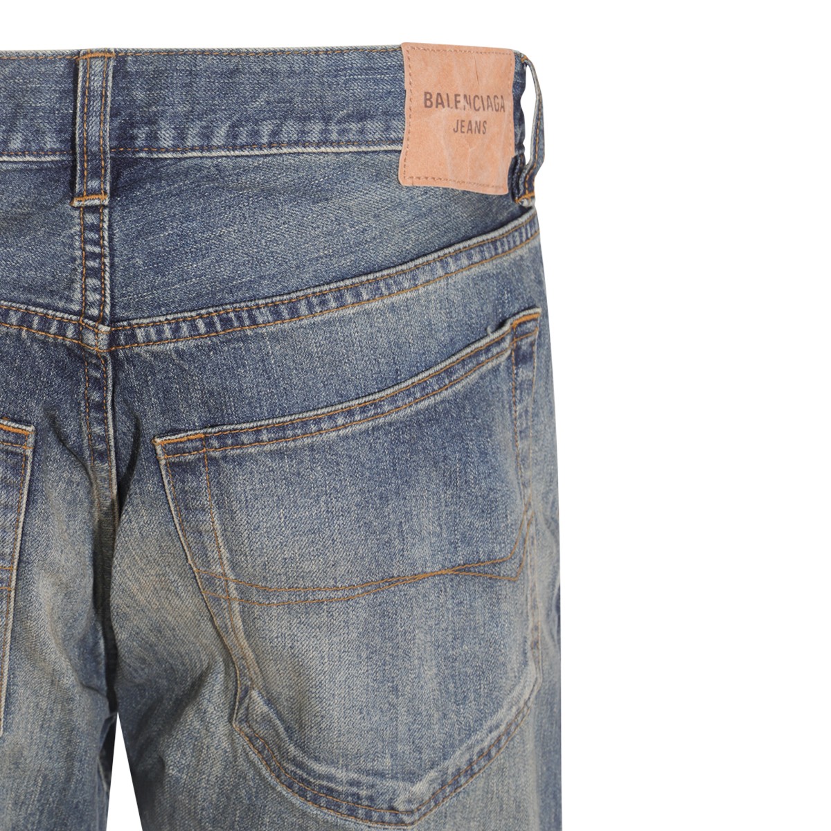 BLUE GREY COTTON DENIM JEANS BLUE GREY COTTON DENIM JEANS