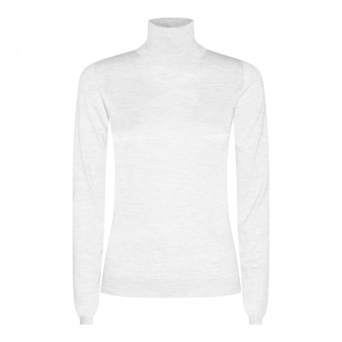 WHITE WOOL KNITWEAR