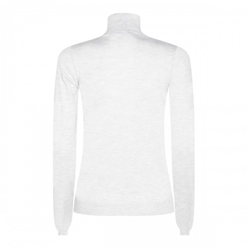 WHITE WOOL KNITWEAR