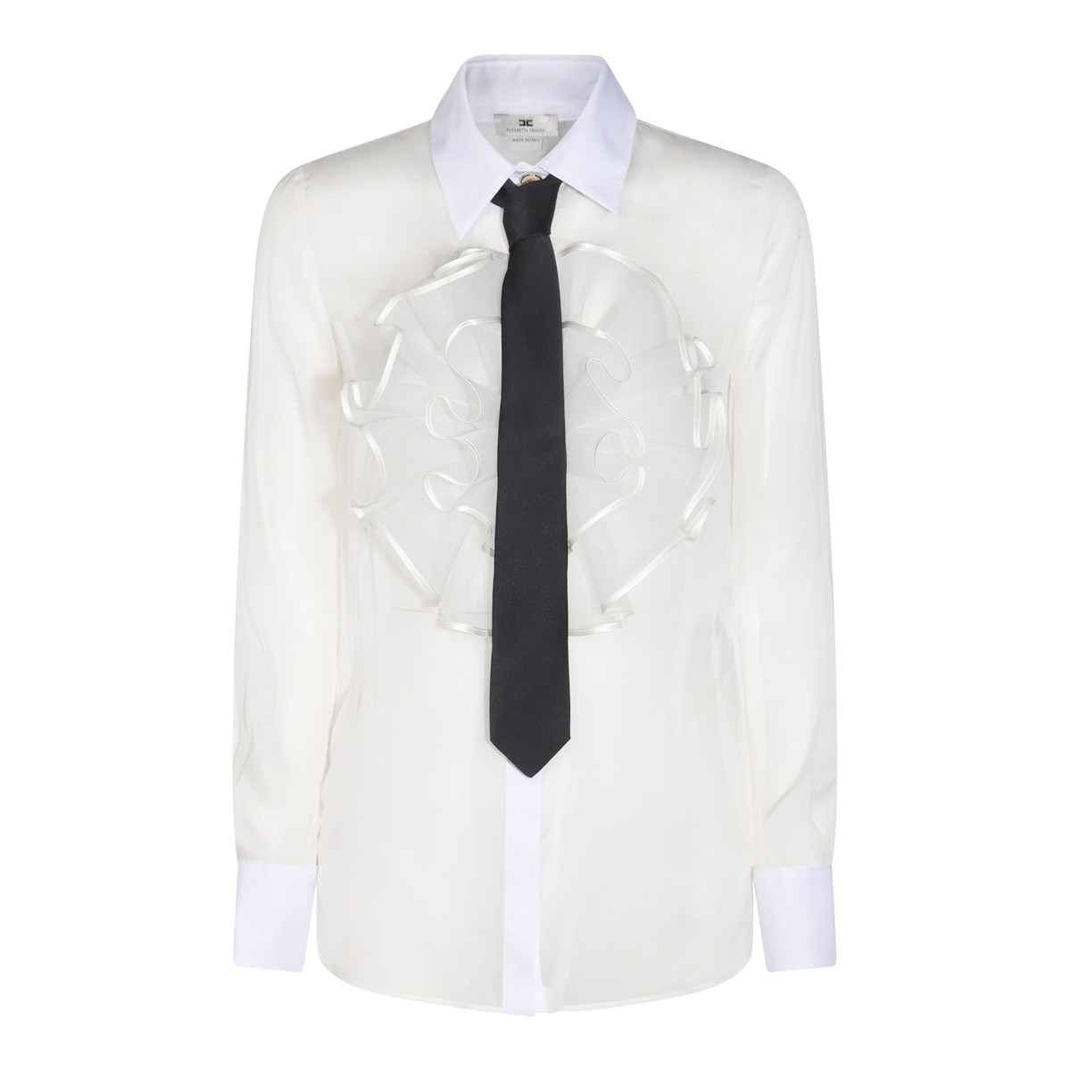 WHITE SILK SHIRT