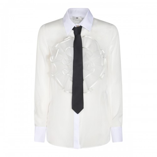 WHITE SILK SHIRT