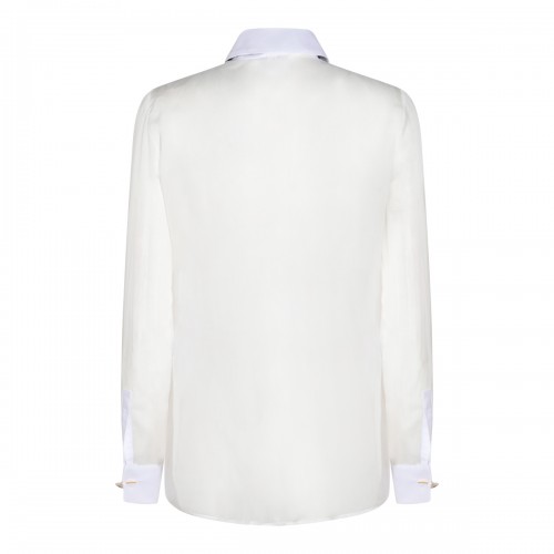 WHITE SILK SHIRT