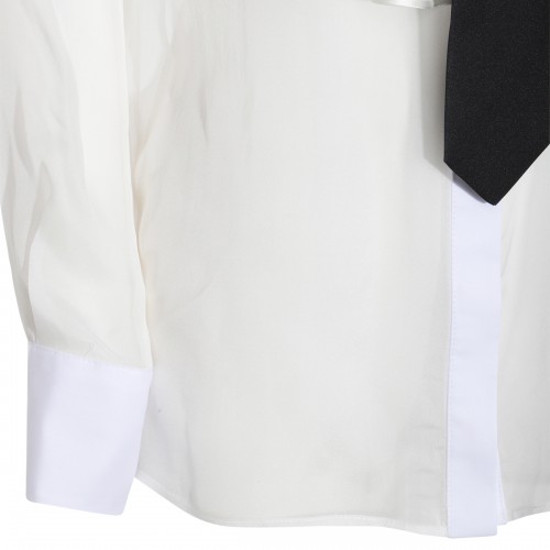 WHITE SILK SHIRT