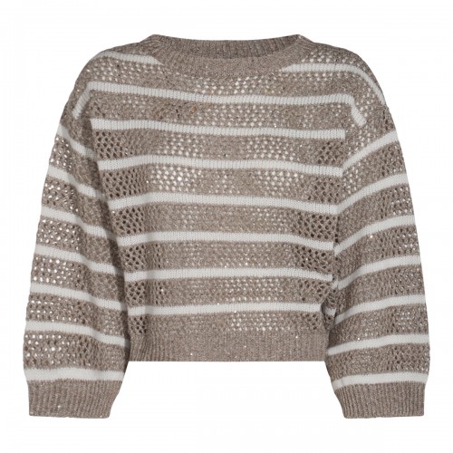 BEIGE LINEN KNITWEAR