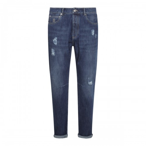 BLUE COTTON DENIM JEANS