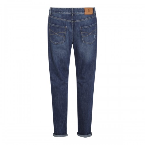 BLUE COTTON DENIM JEANS