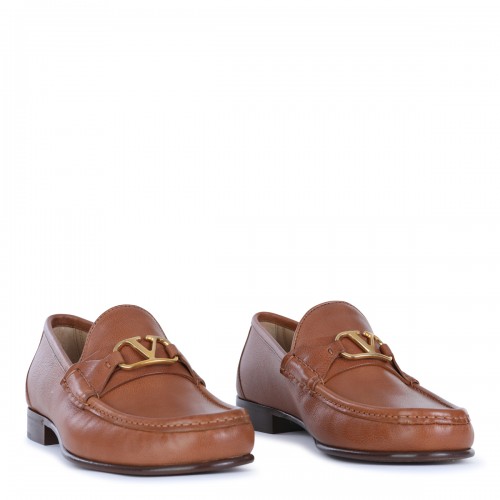 BROWN LEATHER LOAFERS