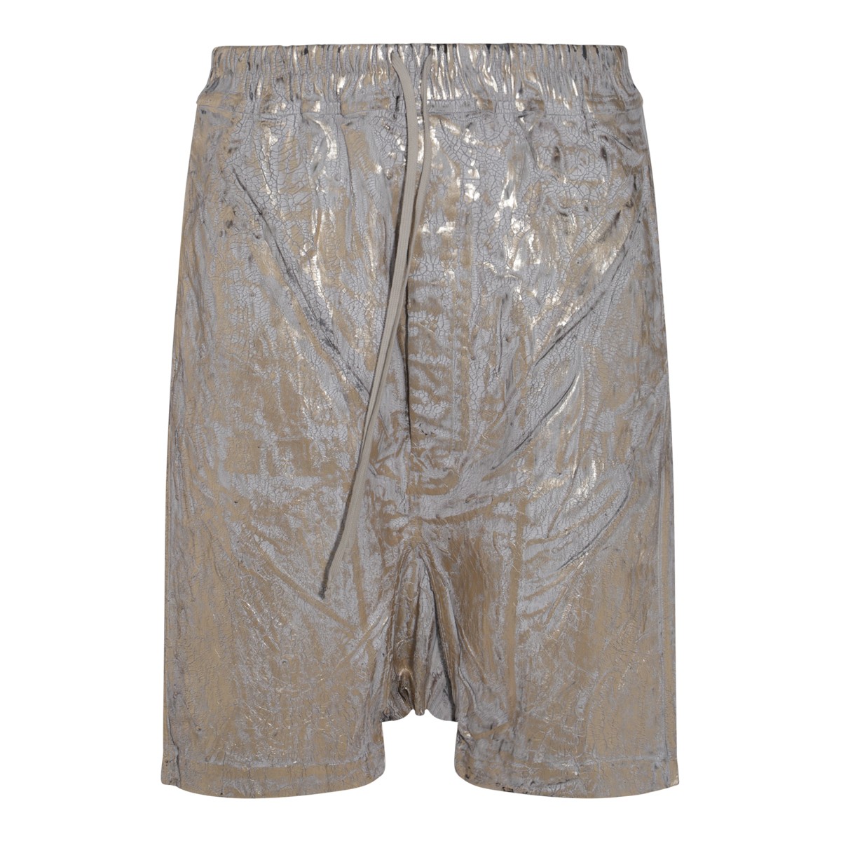 GOLD TONE COTTON SHORTS