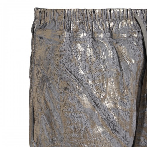 GOLD TONE COTTON SHORTS