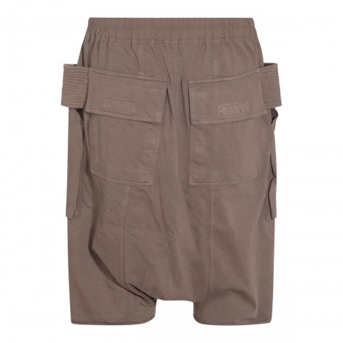 BEIGE COTTON CREATCH CARGO SHORTS