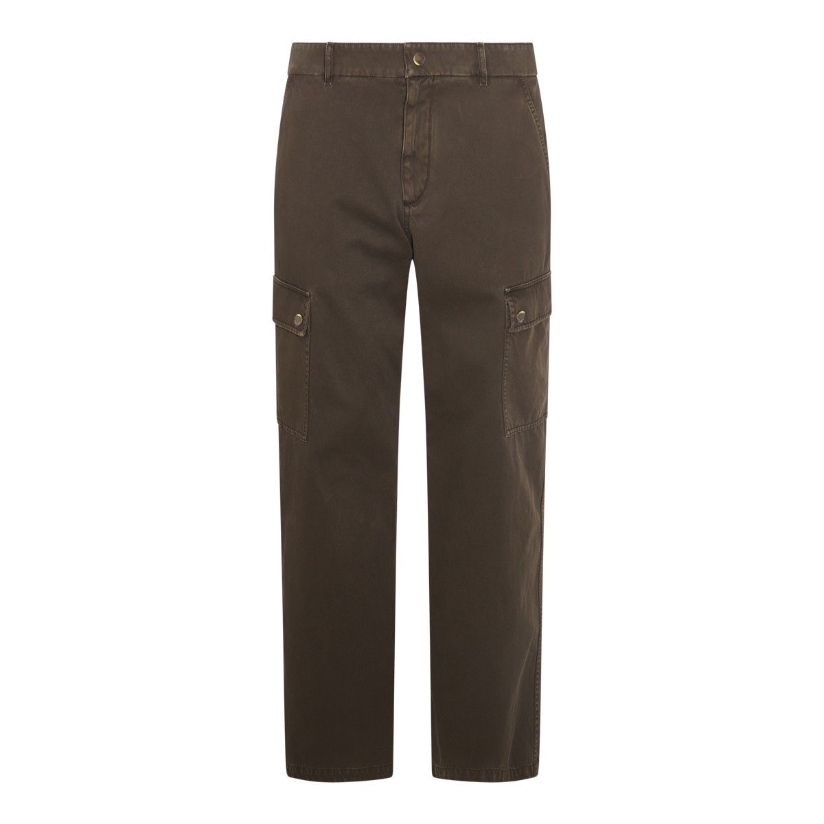 BROWN COTTON PANTS