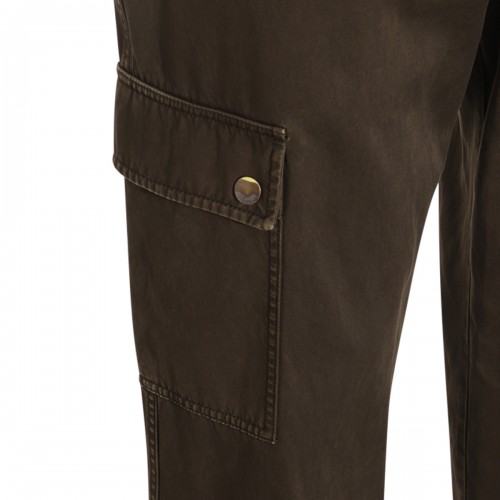 BROWN COTTON PANTS