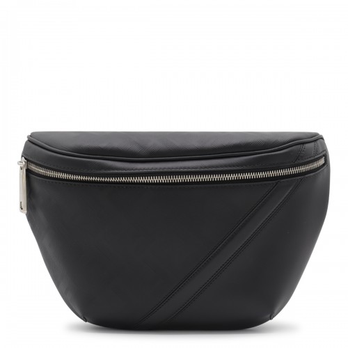 BLACK LEATHER BELT BAG