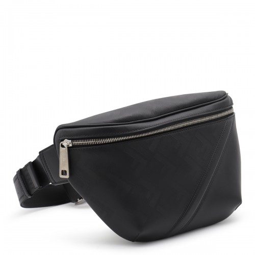 BLACK LEATHER BELT BAG