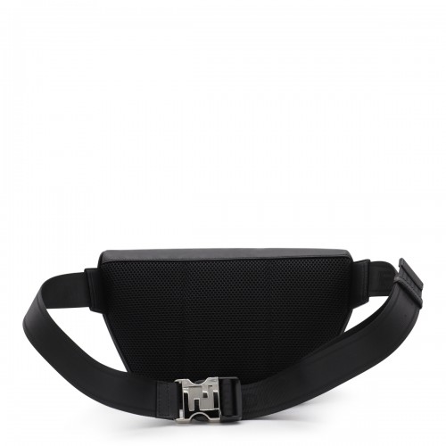 BLACK LEATHER BELT BAG