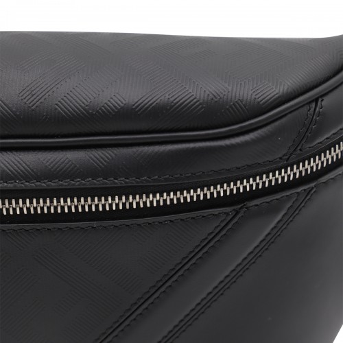 BLACK LEATHER BELT BAG