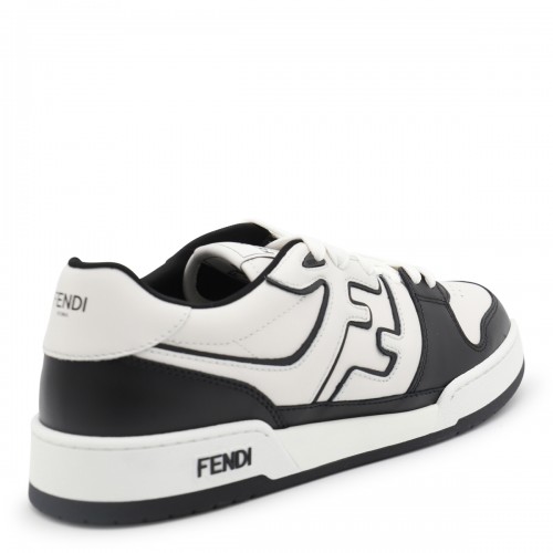 BLACK AND WHITE LEATHER MATCH SNEAKERS