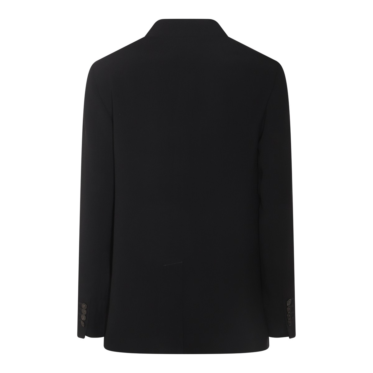 BLACK VISCOSE CASUAL JACKET