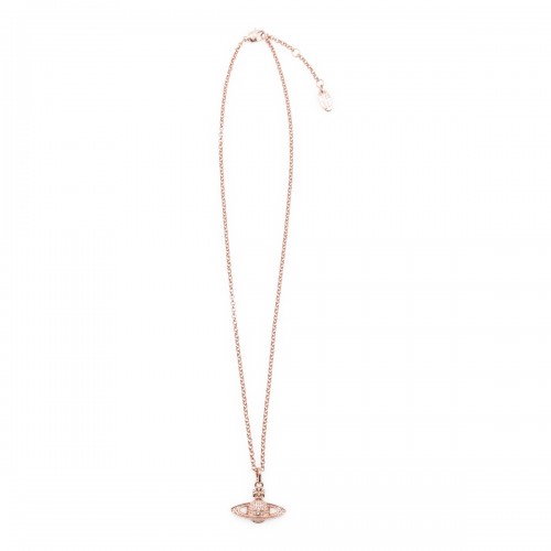 PINK GOLD BRASS NECKLACE