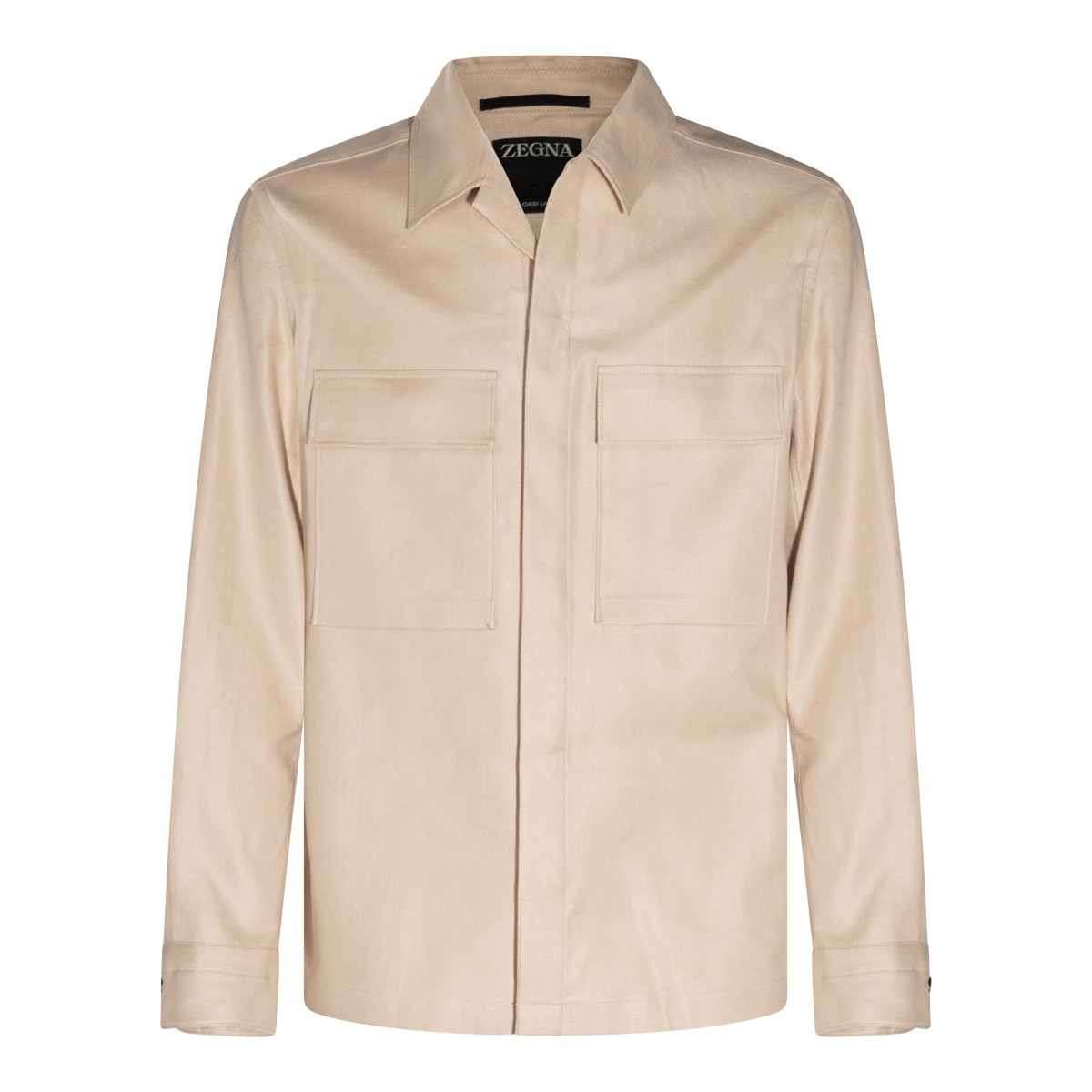 BEIGE LINEN CASUAL JACKET