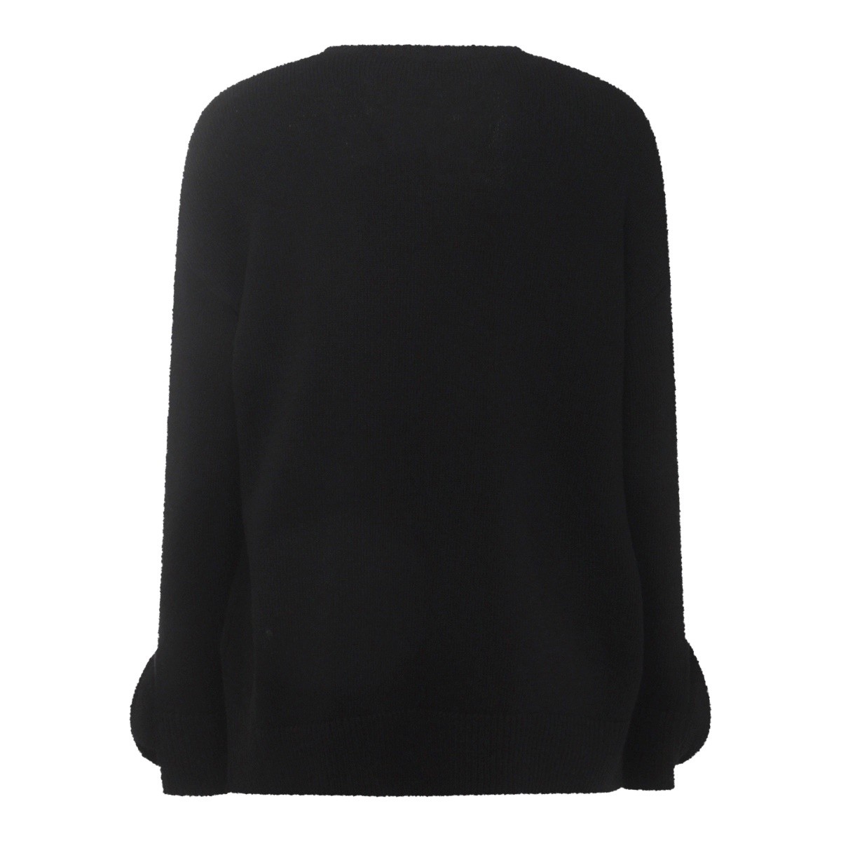 BLACK WOOL KNITWEAR