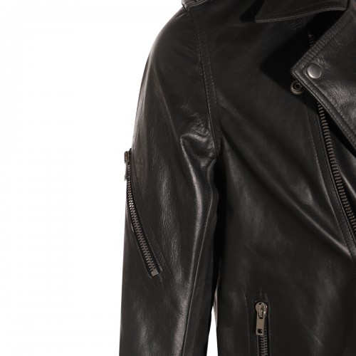 BLACK BAUHAUS LEATHER JACKET