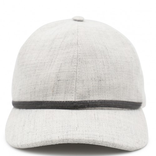 GREY LINEN HAT