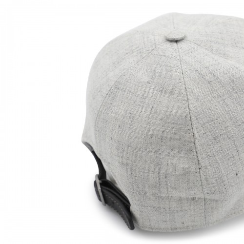 GREY LINEN HAT