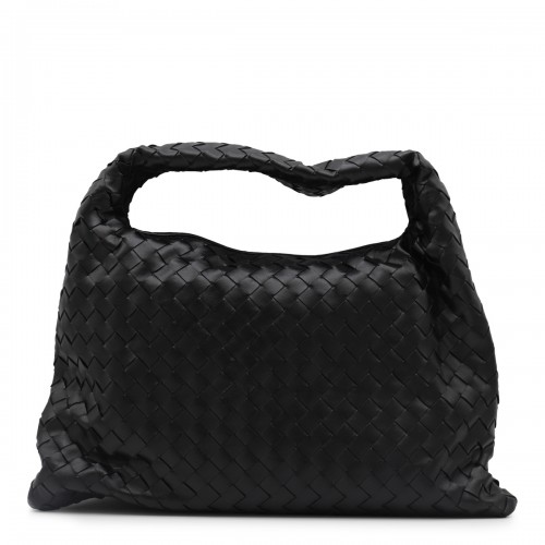 BLACK LEATHER HOP SMALL HANDEL BAG