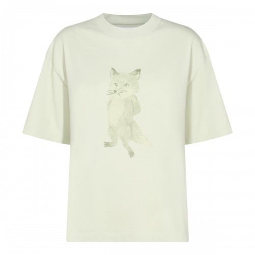 LAUREL GREEN COTTON T-SHIRT