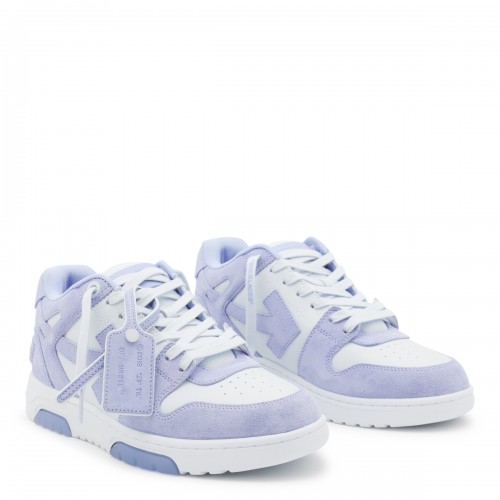 LIGHT BLUE LEATHER OUT OF OFFICE SNEAKERS