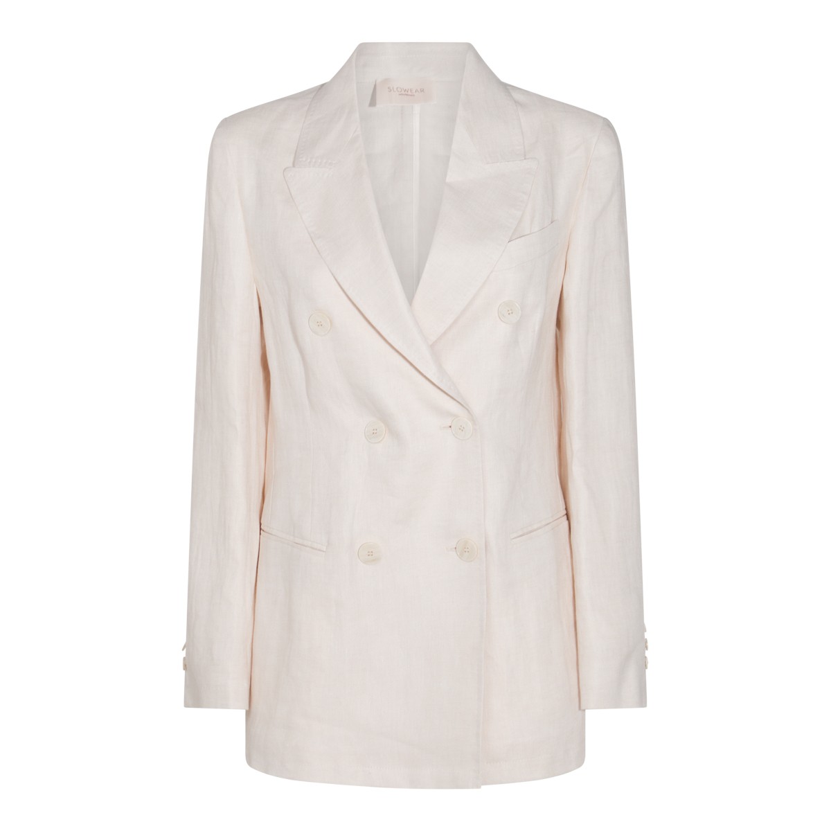 WHITE LINEN CASUAL JACKET