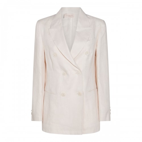 WHITE LINEN CASUAL JACKET