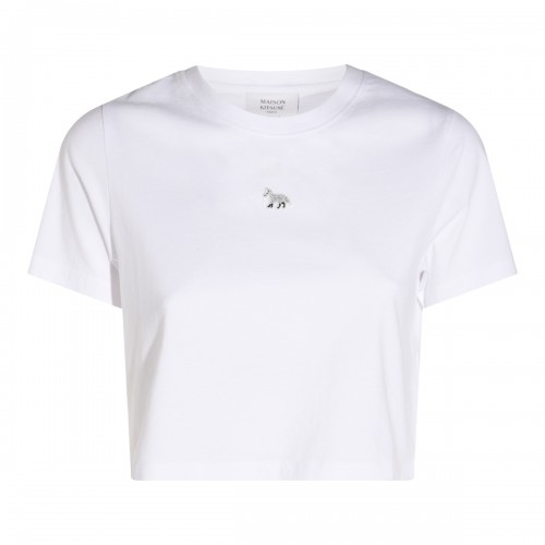 WHITE COTTON T-SHIRT