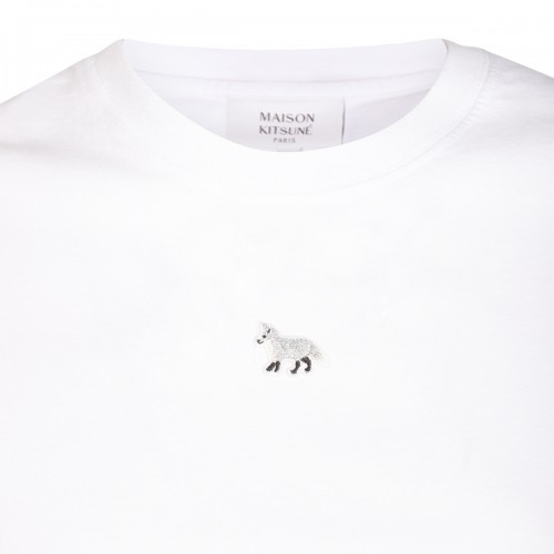 WHITE COTTON T-SHIRT