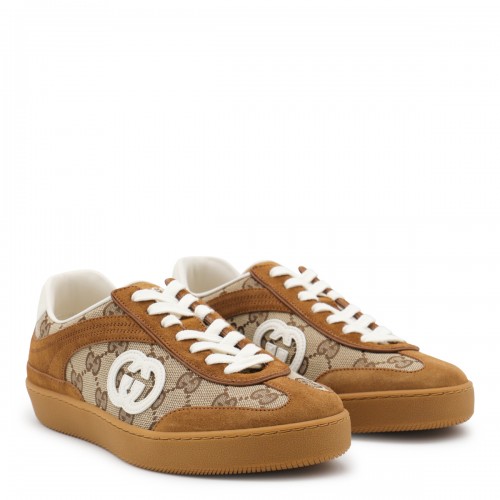 BEIGE LEATHER SNEAKERS