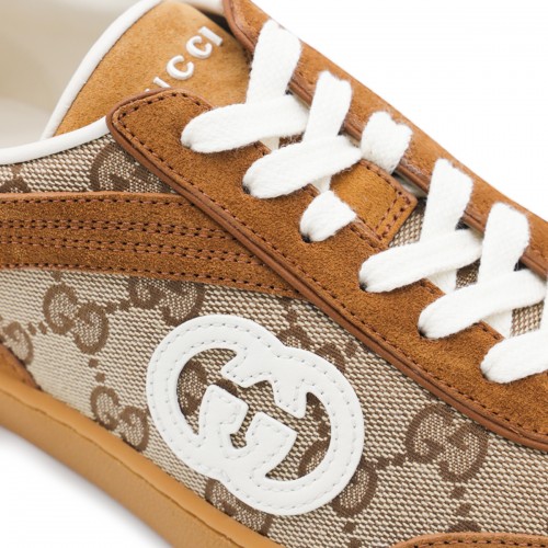 BEIGE LEATHER SNEAKERS