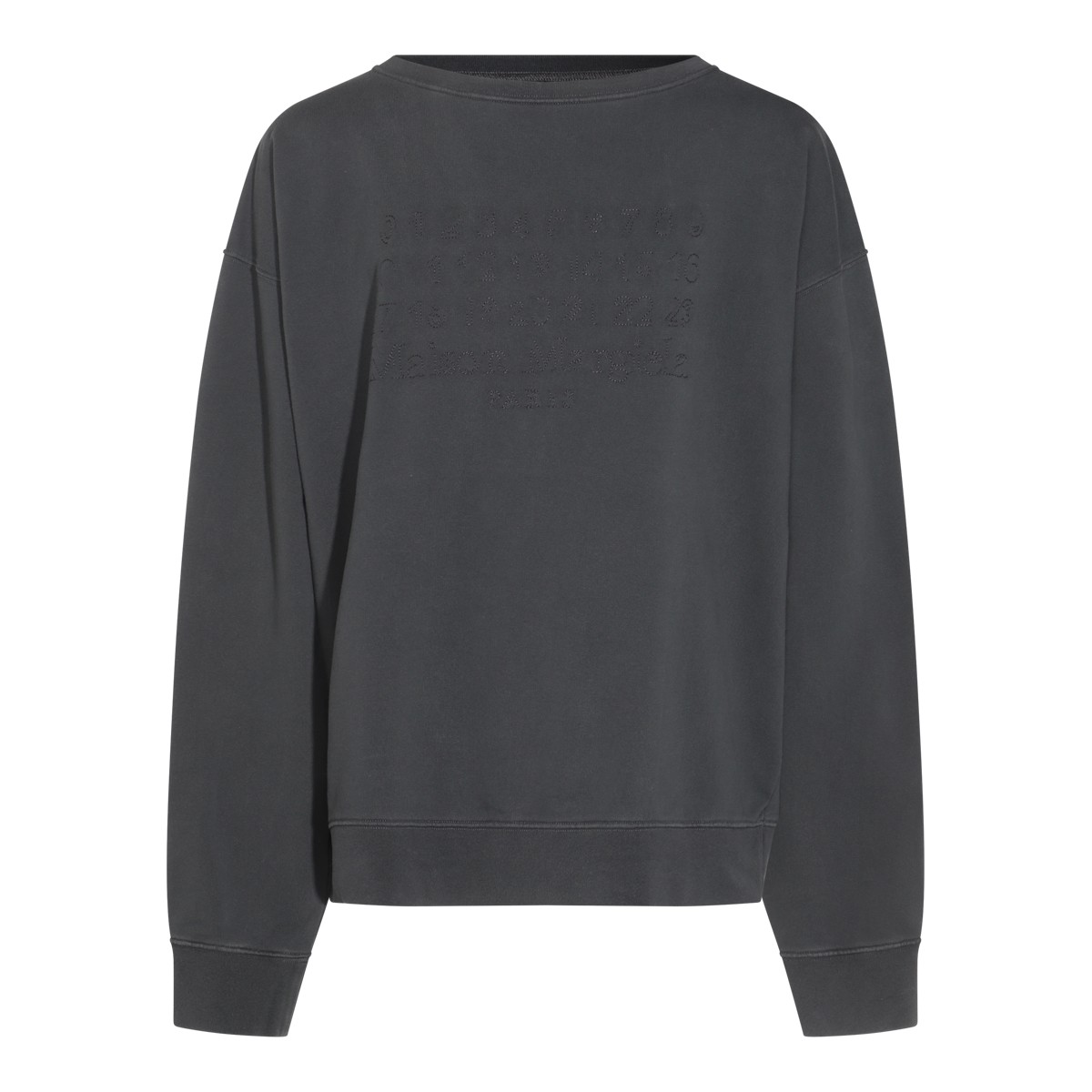 DARK GREY COTTON SWEATSHIRT