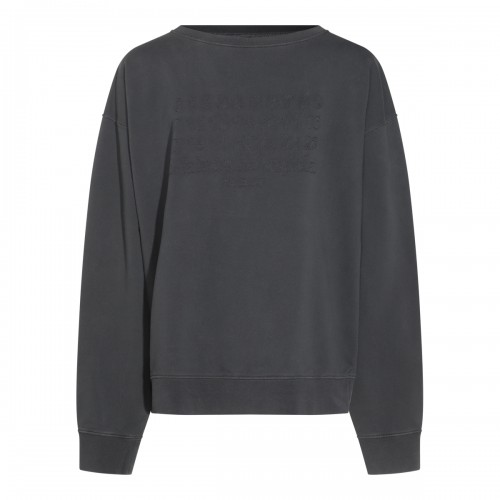 DARK GREY COTTON SWEATSHIRT