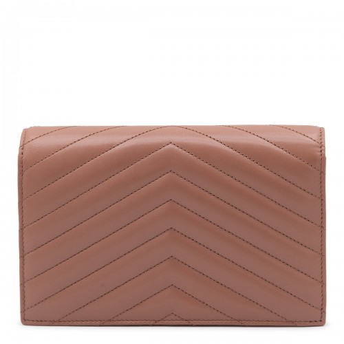 PINK LEATHER ENVELOPE CASSANDRE MINI BAG