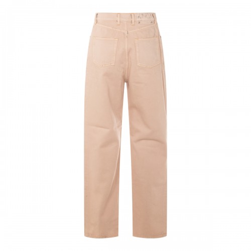 BEIGE COTTON DENIM JEANS 2